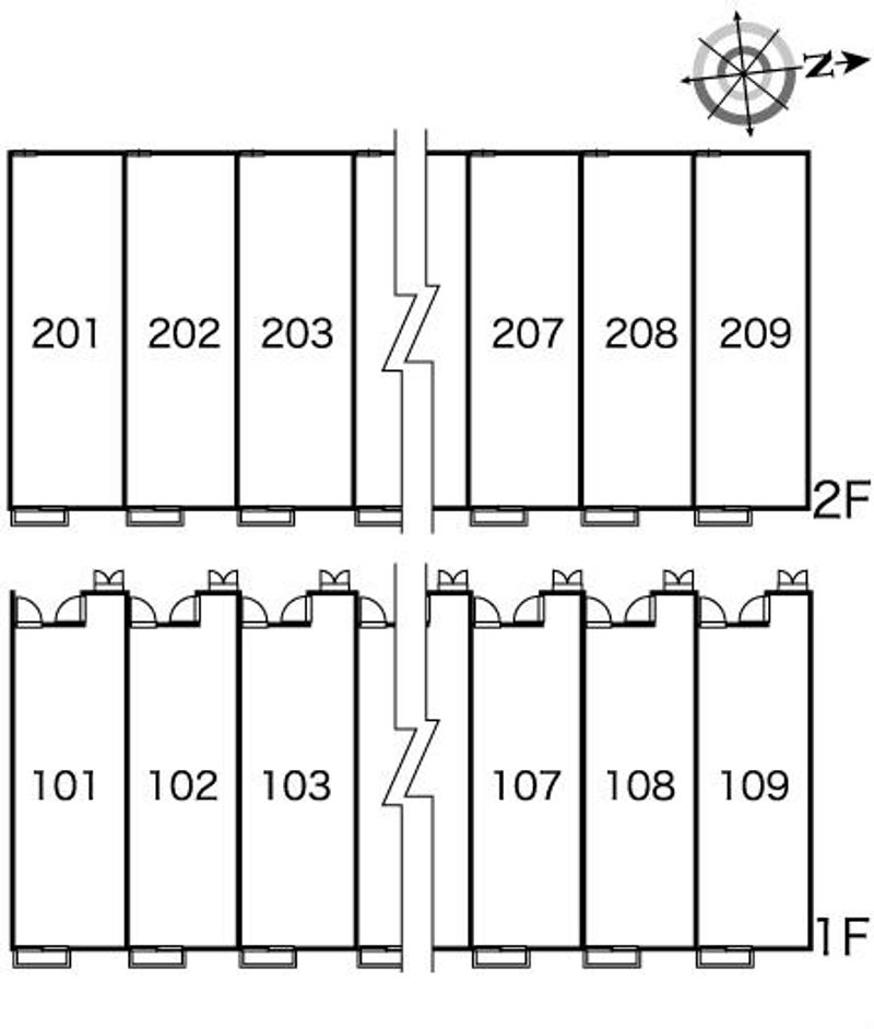 レオパレスＫ 間取配置図
