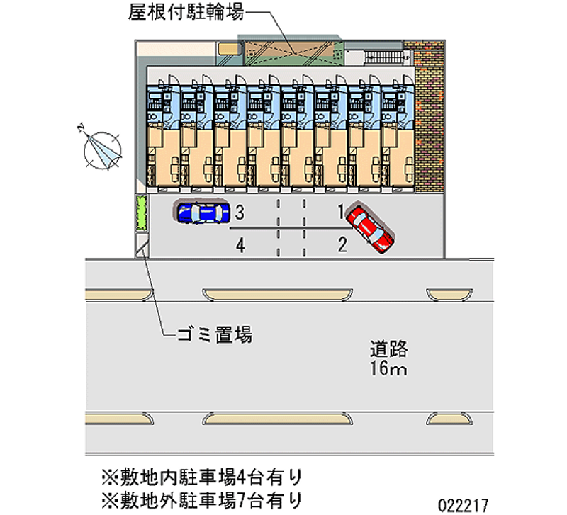 レオパレスあるぎろ　かすたろう 月極駐車場