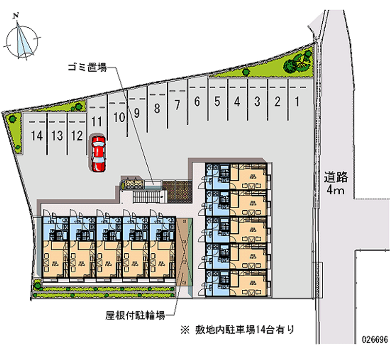 26696 Monthly parking lot