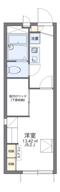 レオパレスこーぽ谷本Ⅱ 間取り図