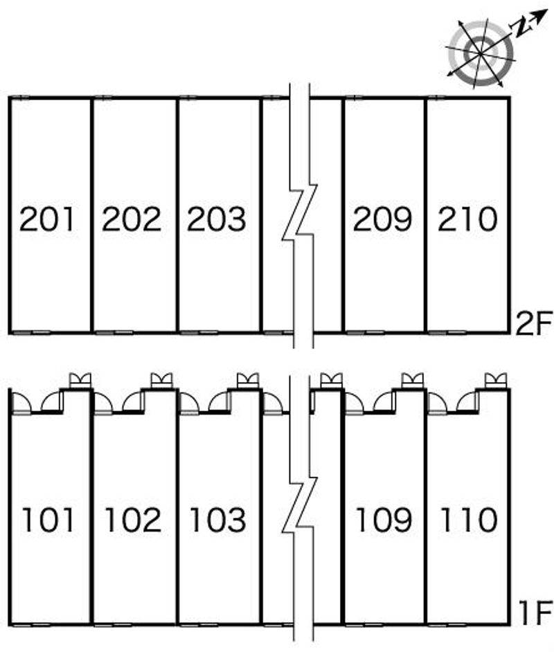 レオパレスディアマンＢ 間取配置図