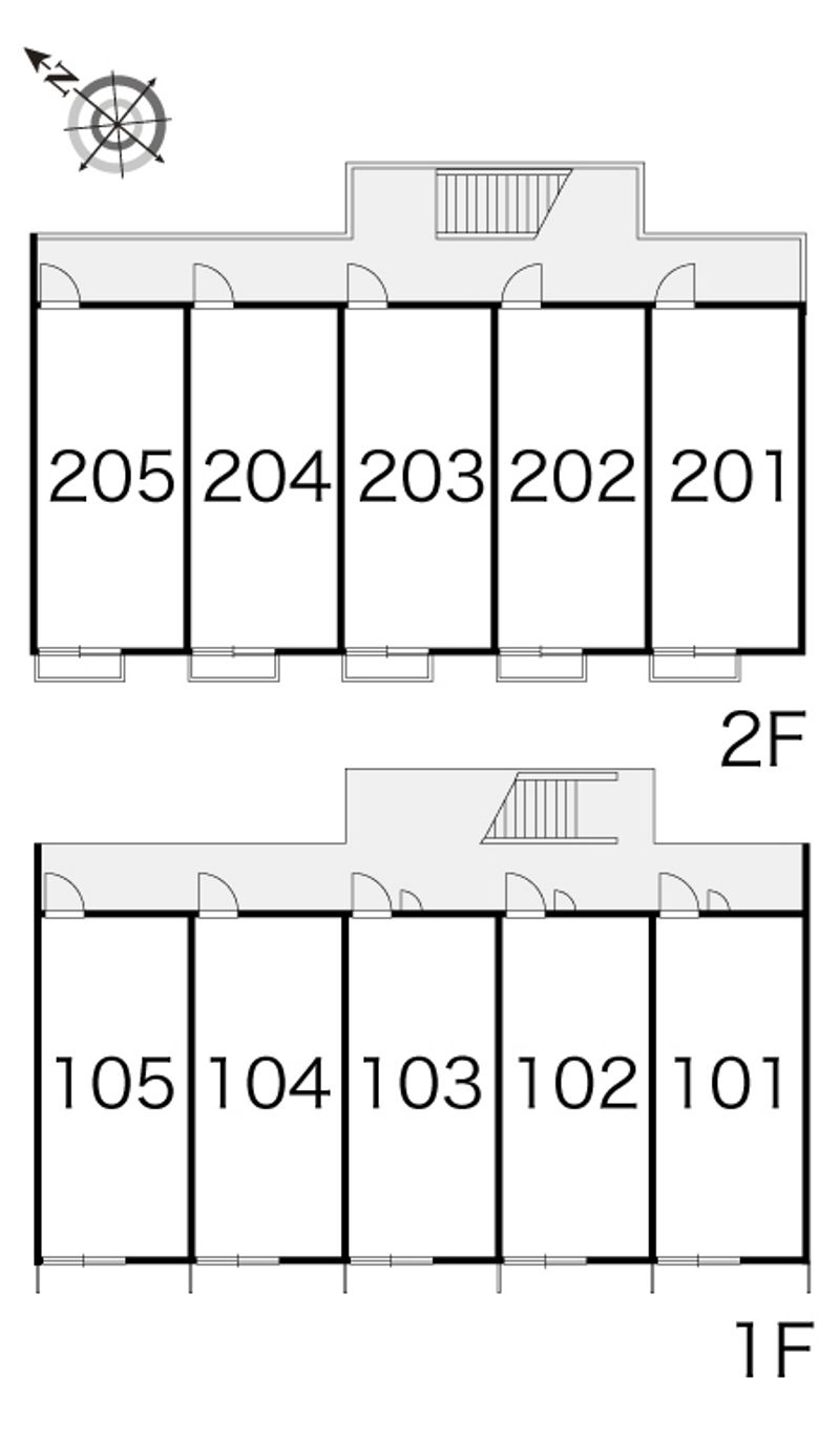 レオパレス五才美 間取り配置図