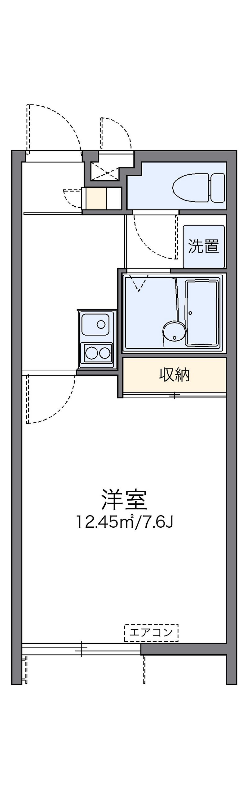 レオパレス美里 間取り