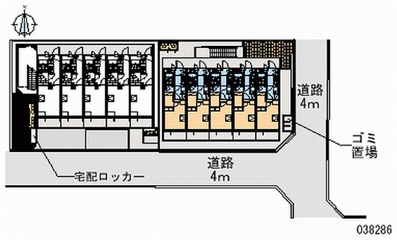 レオパレス十三Ⅱ 区画図