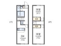 レオパレスＴｓｕｒｕｈａｒａ　２００１ 間取り図