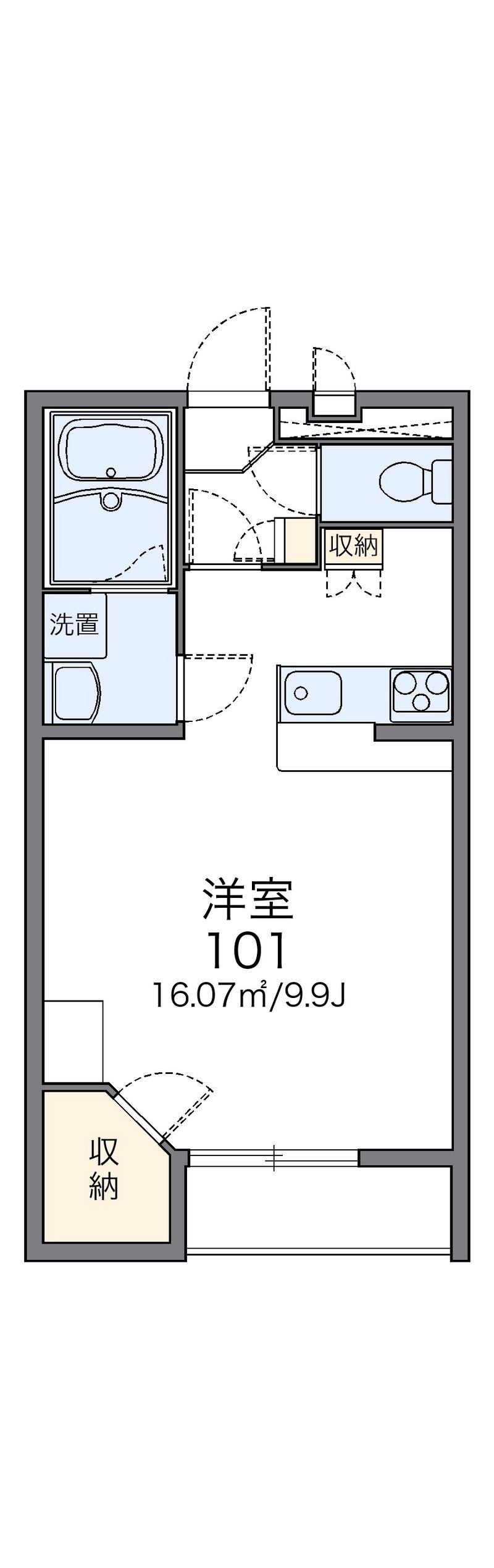 レオパレス豊中南Ⅲ 間取図