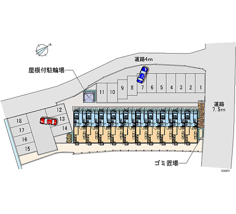 レオパレス新井田 月極駐車場