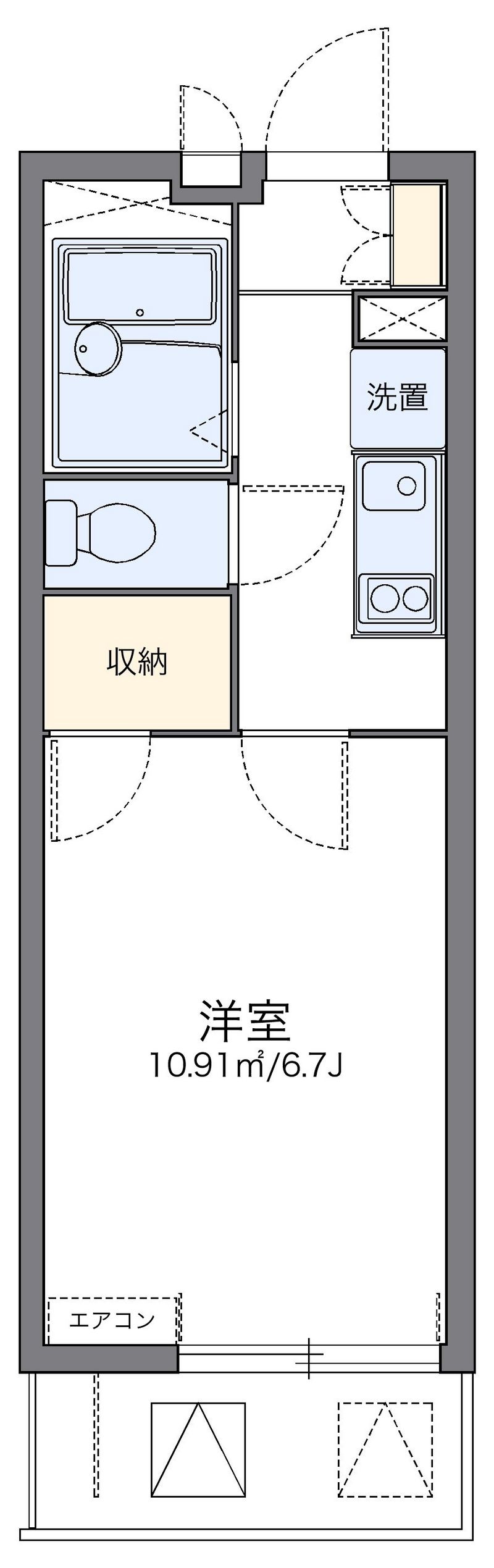 レオパレストウメイ 間取図