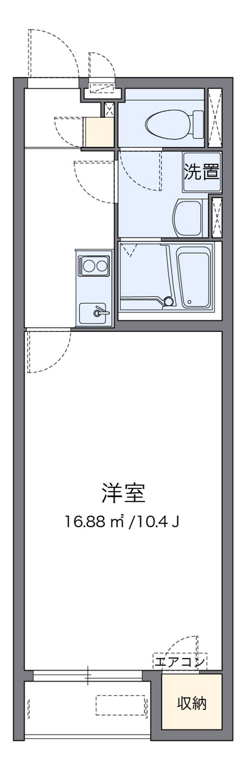 クレイノ巌根Ⅱ 間取図