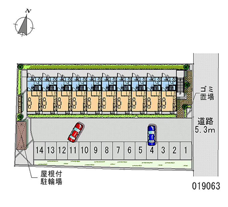 レオパレス三ツ矢元町 月極駐車場