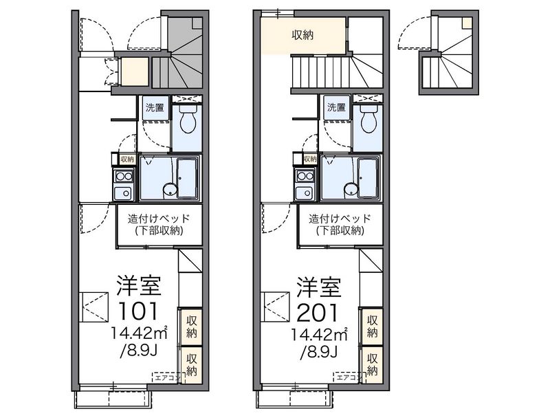 レオパレスやしおⅡ 間取図