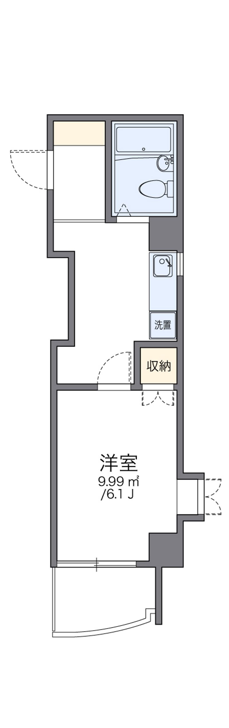 レオパレスグリーンバレー一番館 間取図