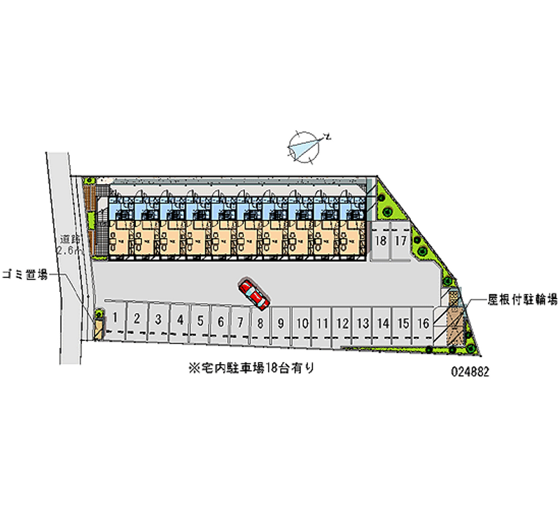 24882 Monthly parking lot