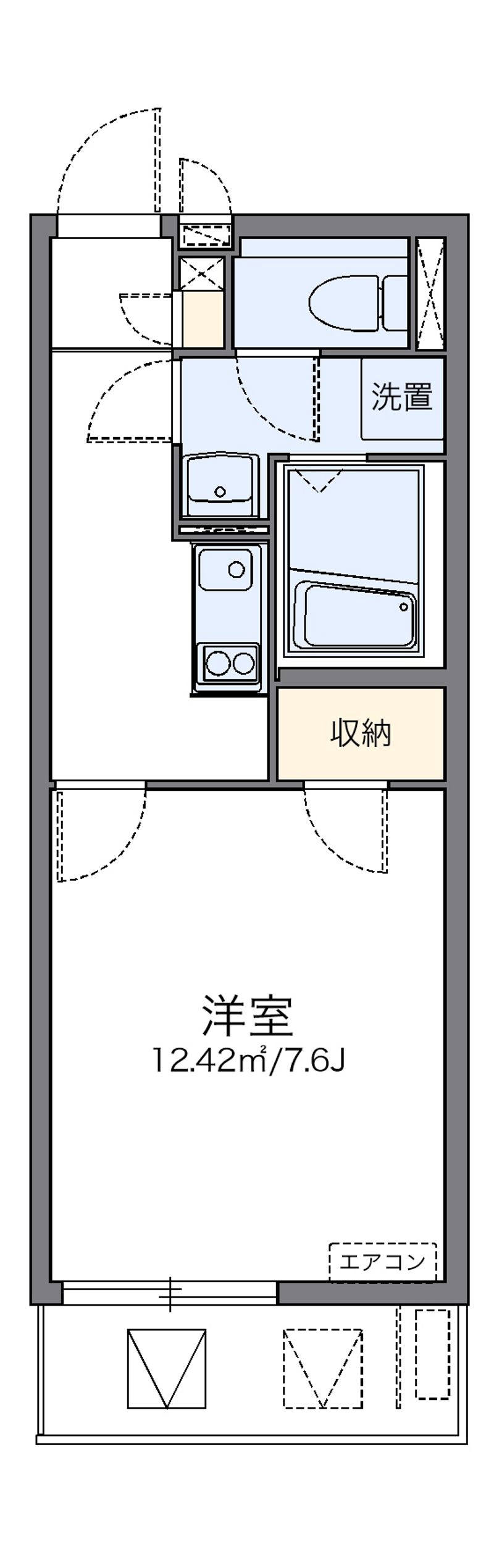 レオネクストｍｉｒａｉｅ　西新 間取り