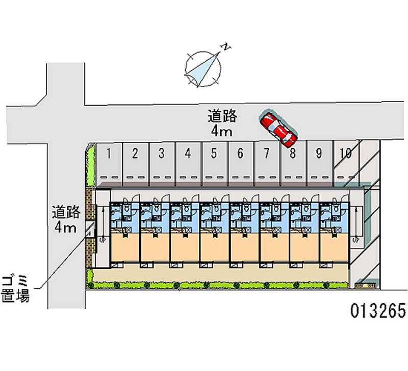 13265 Monthly parking lot