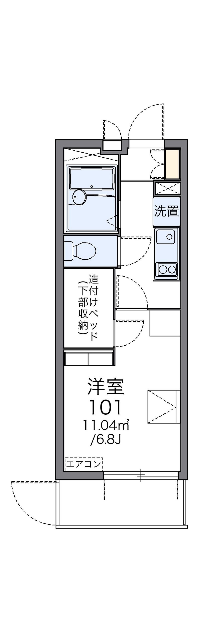 レオパレスドエル　桜台 間取図