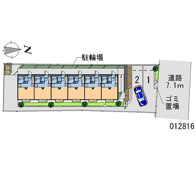 レオパレスファンタジー 区画図