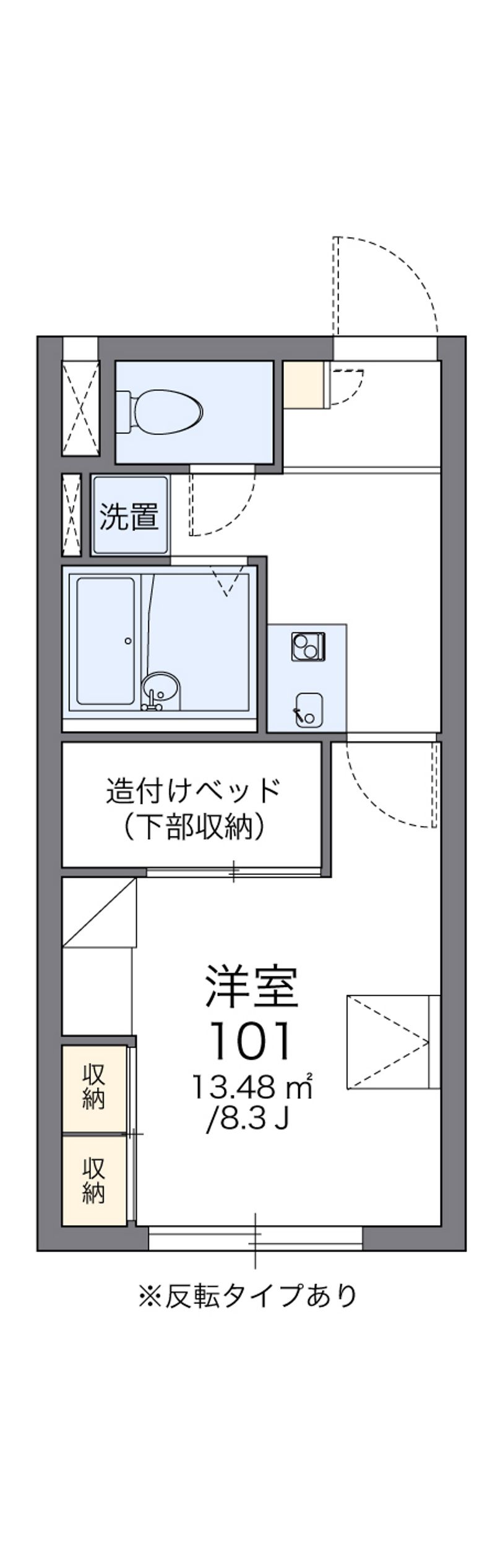 レオパレスシャルム北６条　 間取図