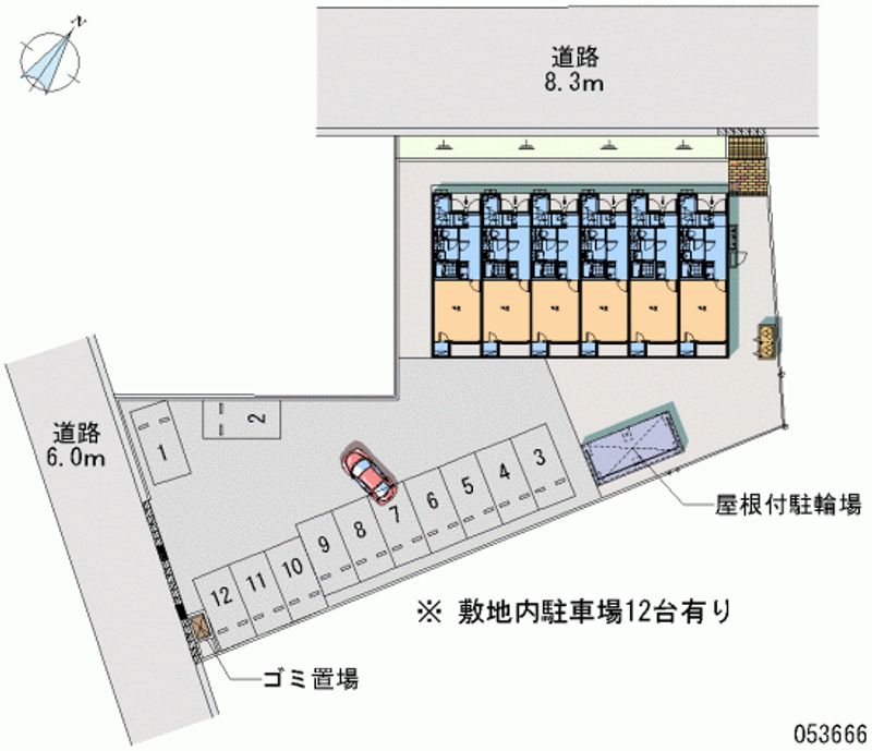 53666月租停車場