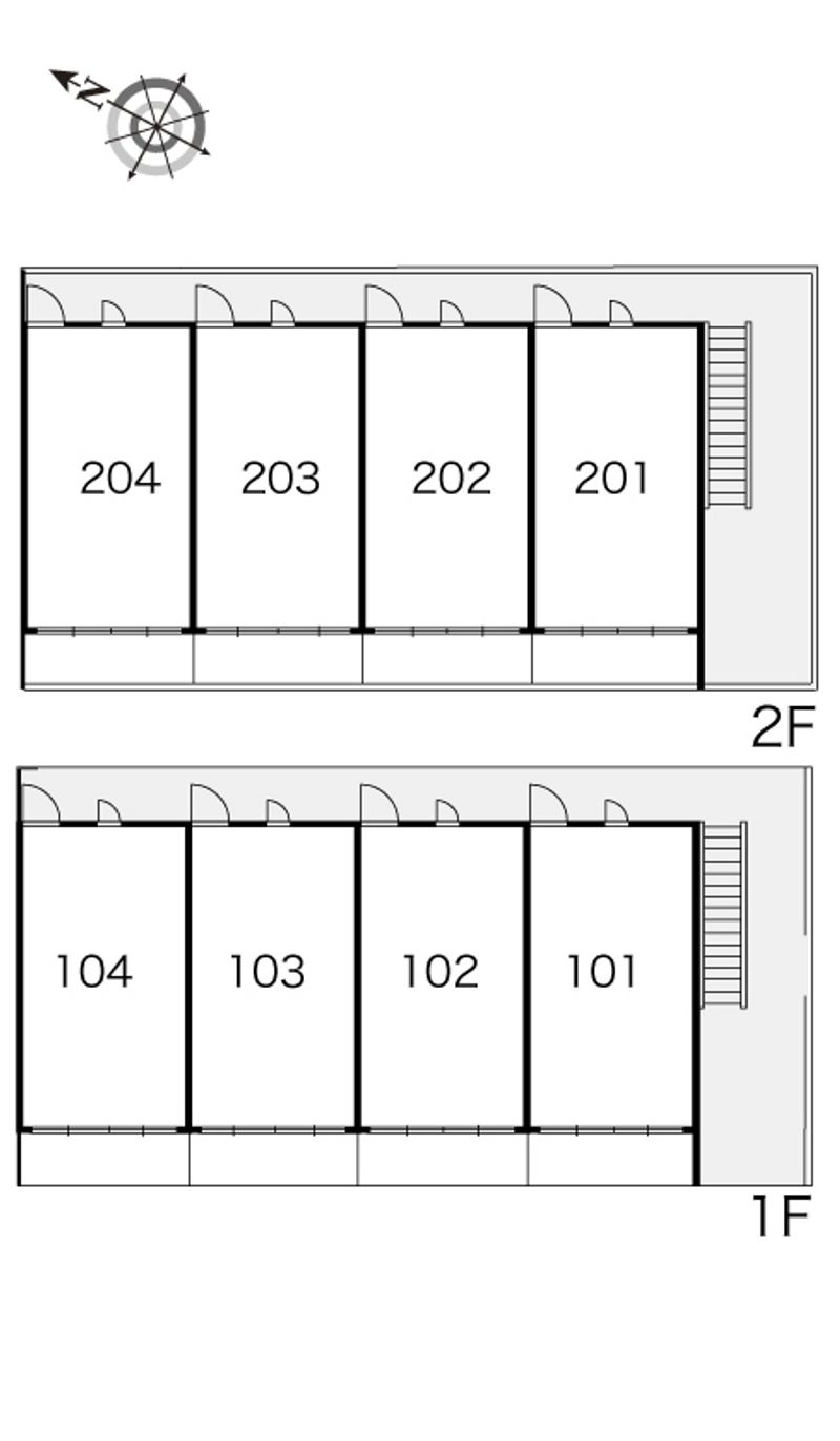 レオパレスエスポワールⅡ 間取配置図