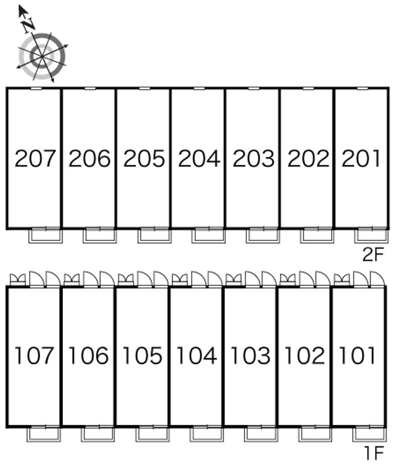 レオパレスクレール・ド・シエル 間取配置図