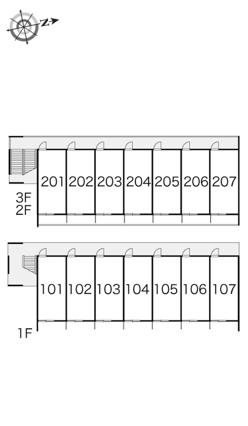 レオパレスアデッソⅠ 間取配置図
