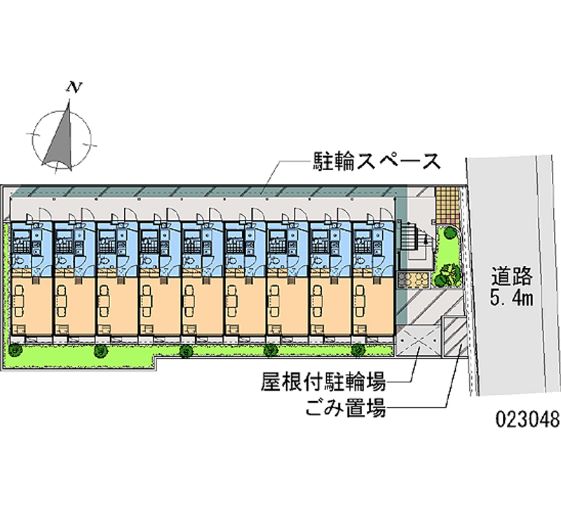 レオパレスＯｐｔｉｍ髙月 区画図