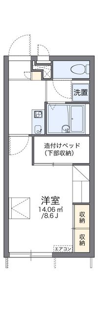 レオパレスサンサーラ 間取り図