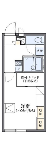 レオパレス檜木並 間取り図