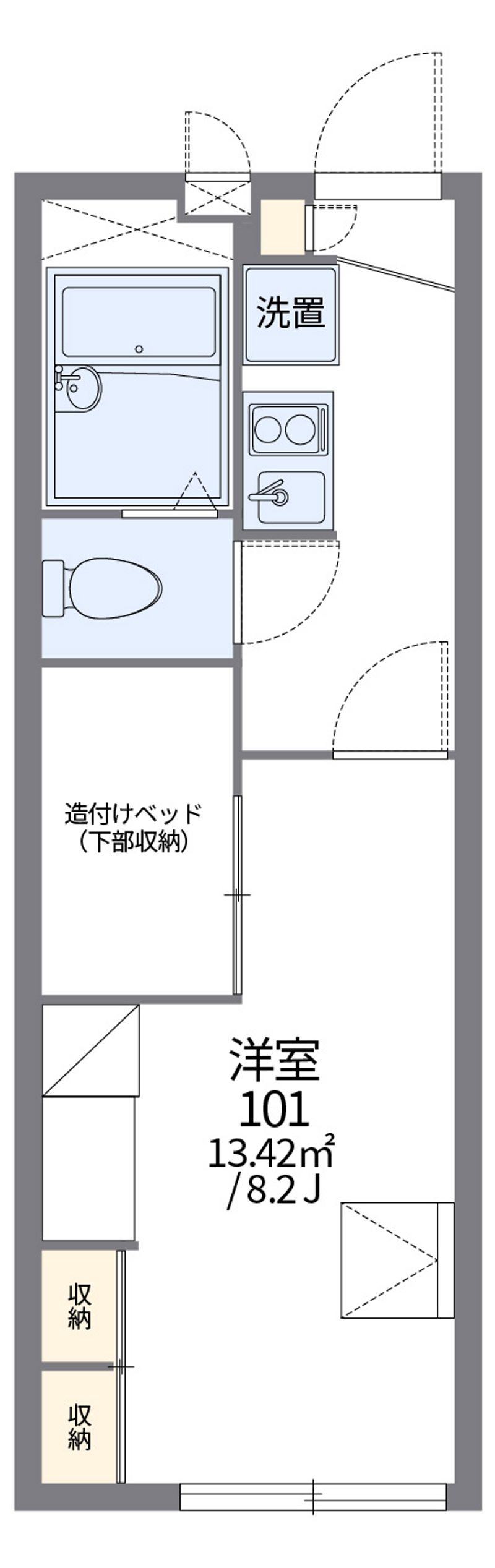 レオパレスサンライズ土屋 間取図