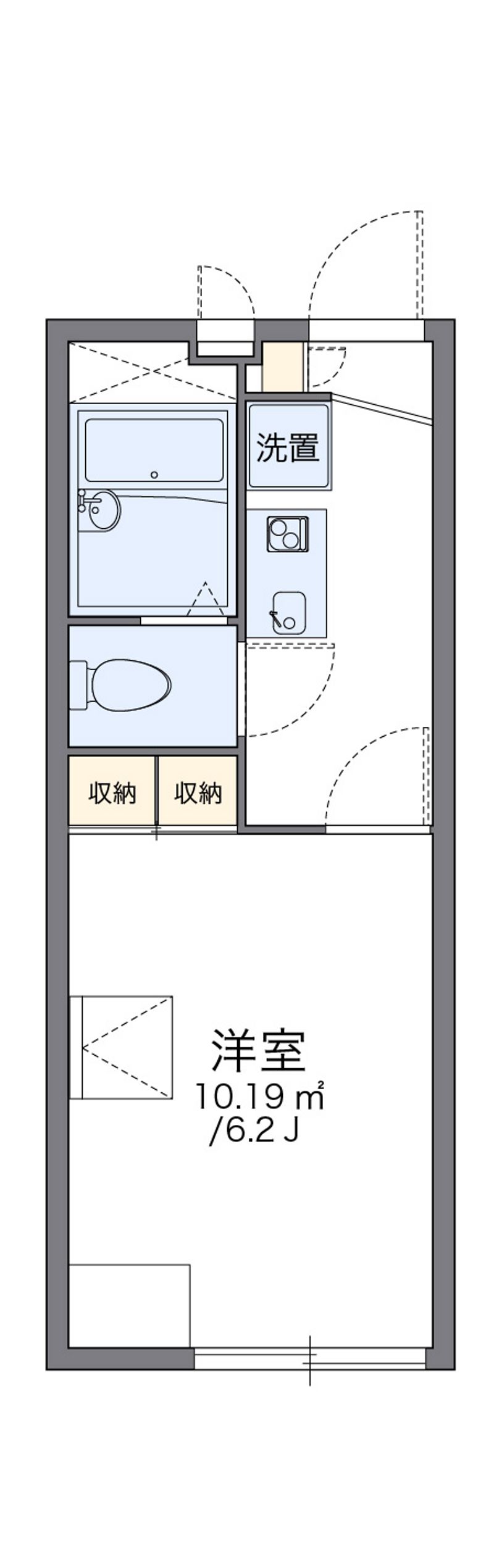 レオパレスこうべ　御蔵 間取図