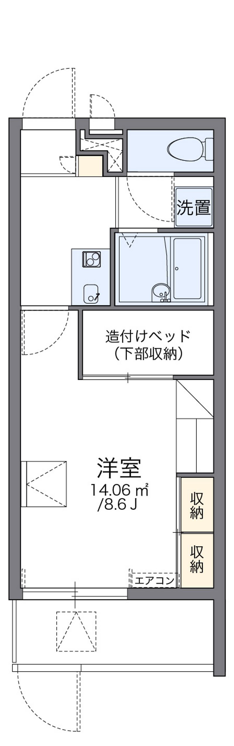 レオパレス屋形 間取り