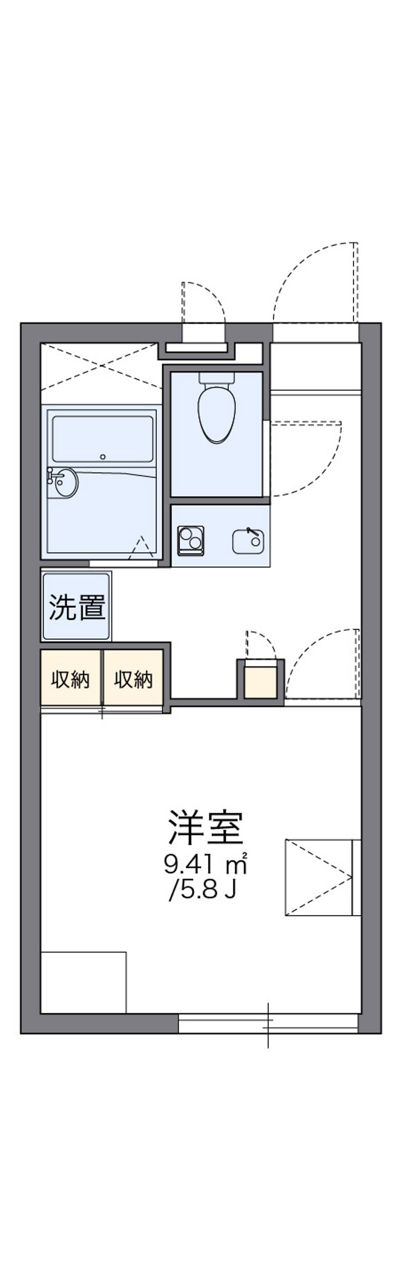レオパレス光草 間取図