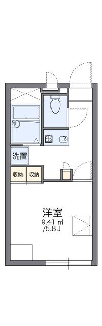 レオパレス光草 間取り図