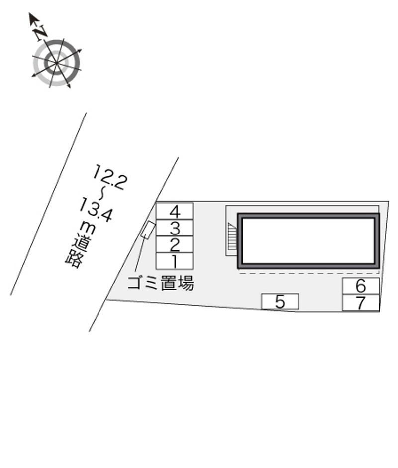 レオパレスホワイトベース 配置図