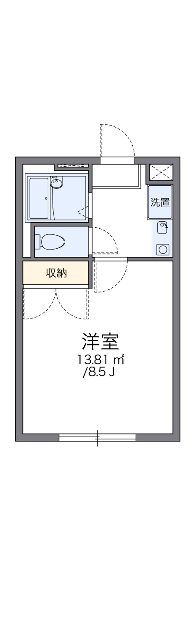 レオパレス栄 間取図