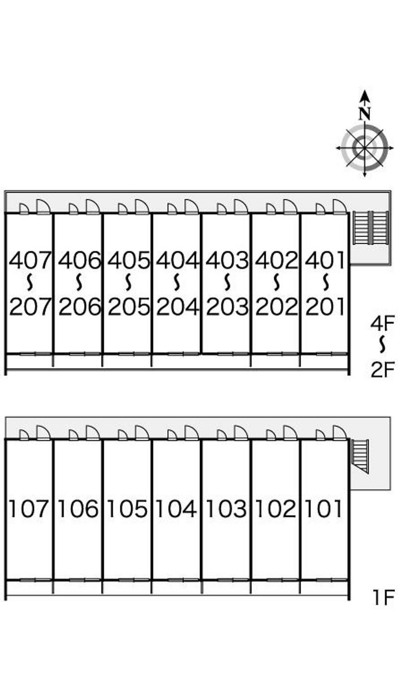 レオパレスｍｉａ　ｄｏｍｏ 間取配置図