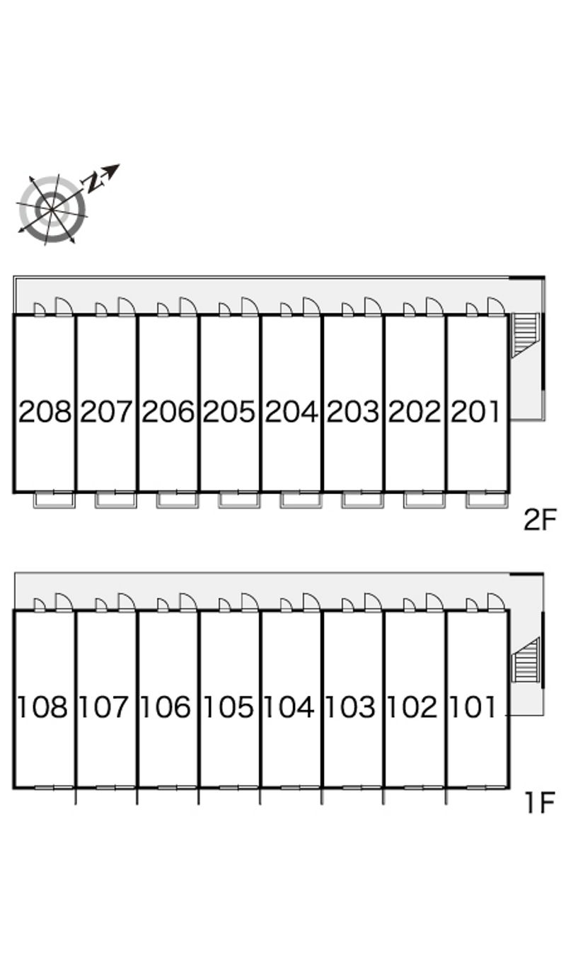 レオパレスコスモス 間取配置図