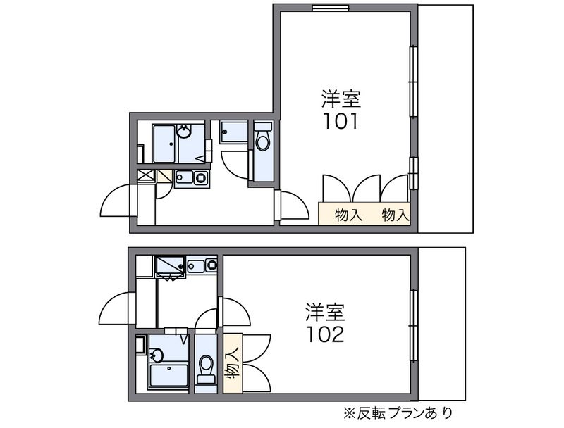 レオパレスエンプレッサー 間取図