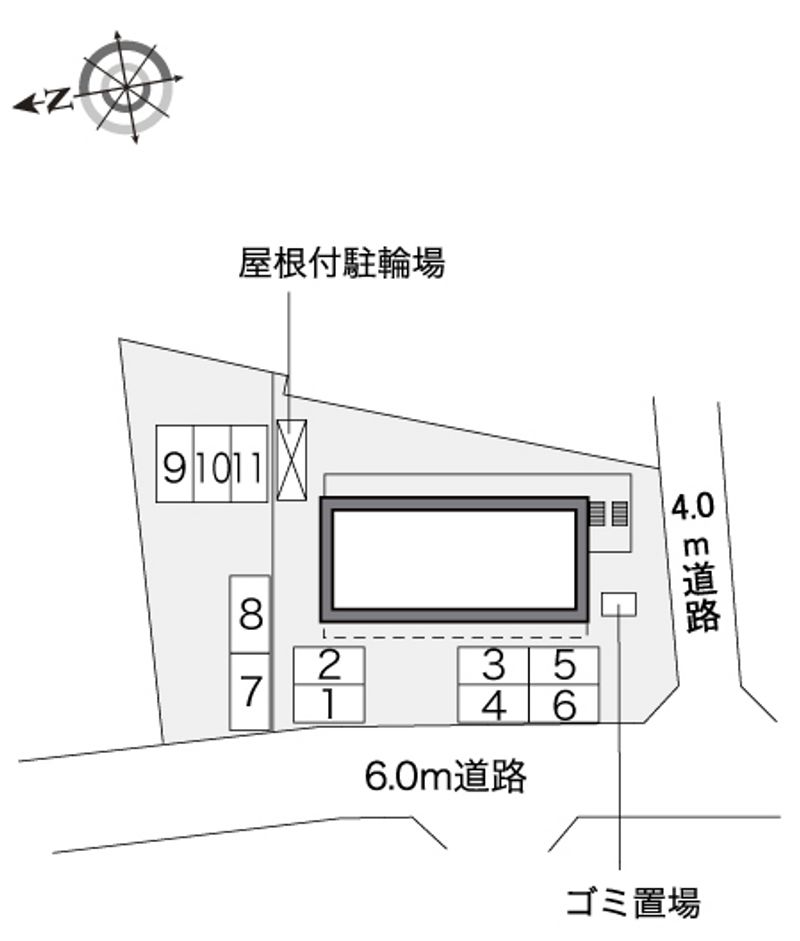 レオパレスフォレ　流山 配置図