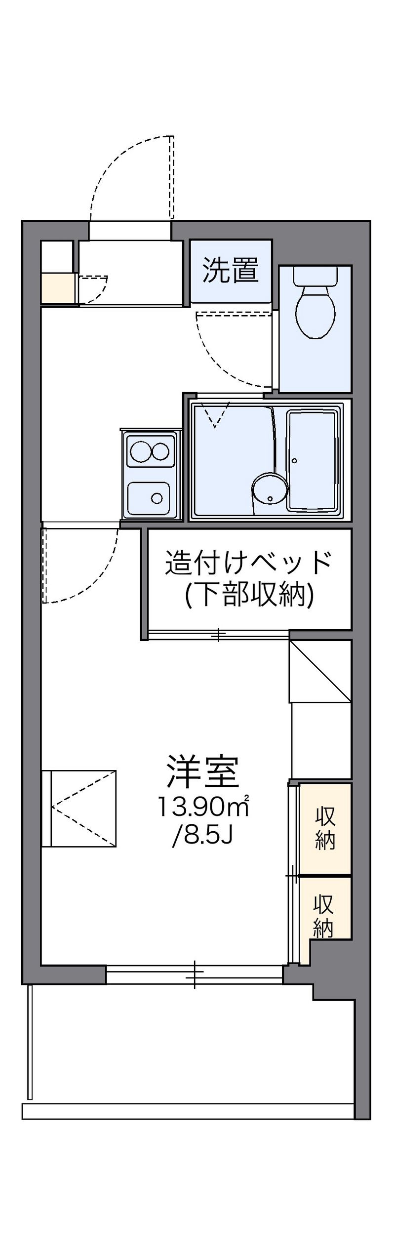 レオパレス古島ＨＩＧＡ 間取り