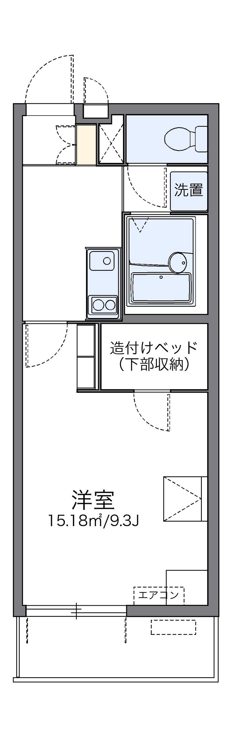レオパレスソレーユⅢ 間取図