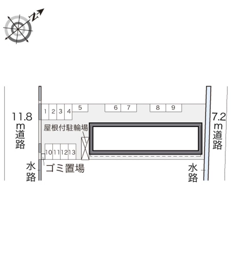 レオパレスヴィラ　クレール 配置図