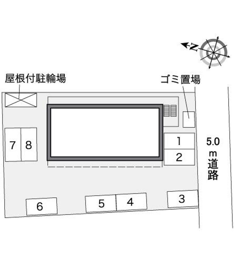 レオパレス玉楽 配置図