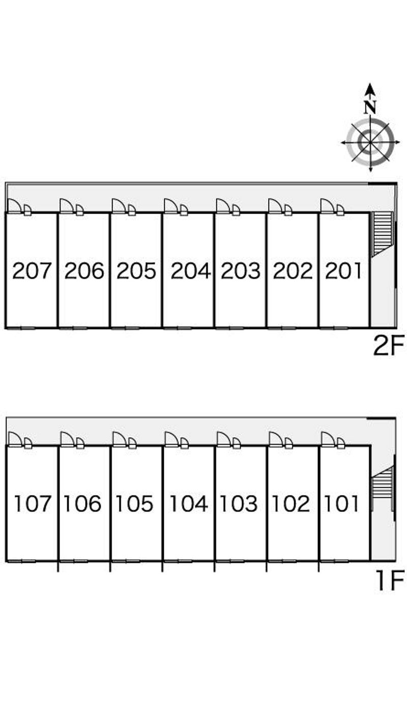 レオパレスとよおか 間取配置図