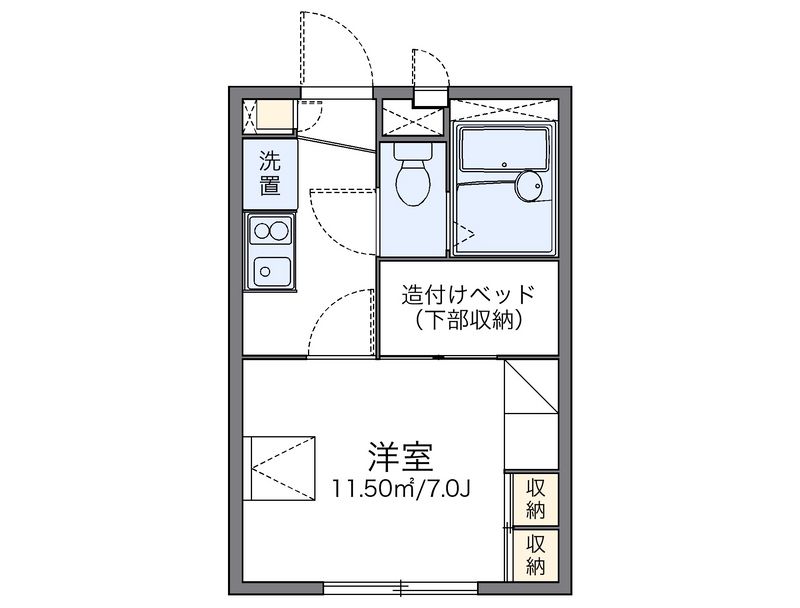 レオパレス独歩 間取図