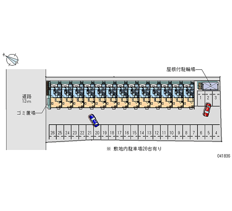 レオネクストコメ吉　ＰａｒｔⅠ 月極駐車場