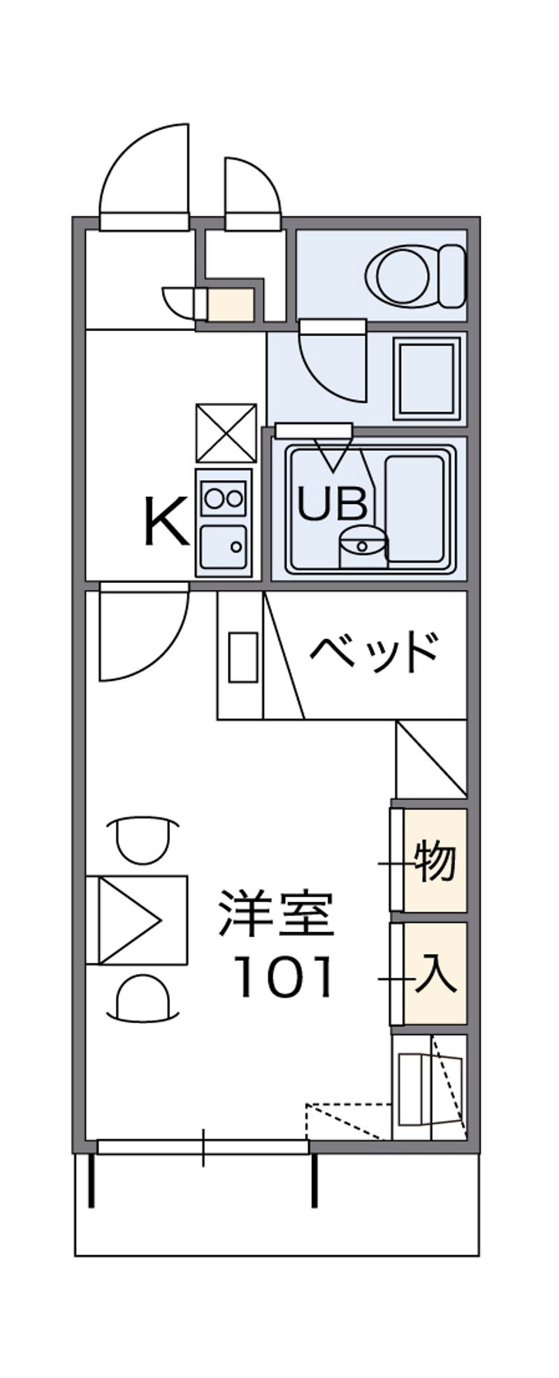 レオパレス翼 間取図