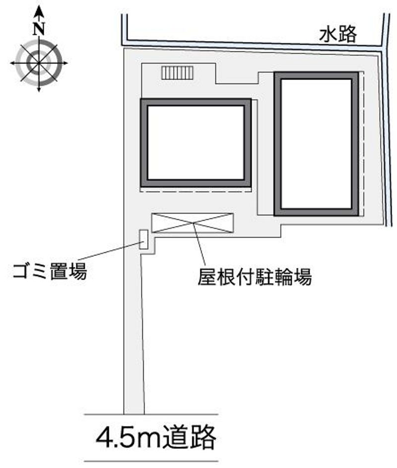 レオパレス津山北町 配置図
