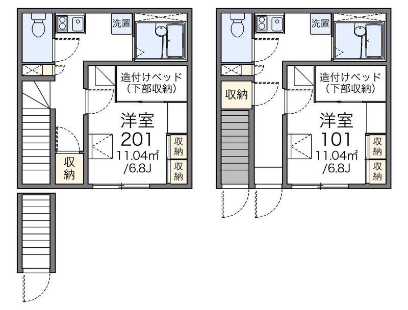 レオパレス南宮 間取図